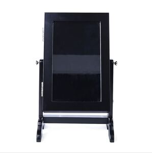 Sleek Black Rotating Jewelry Organizer